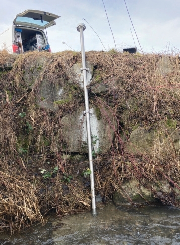 HydroMet water level temperature and conductivity measuring system in Koetz Germany
