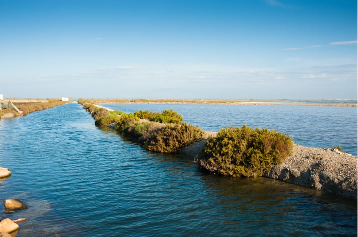Surface water quantity measurements in a lake