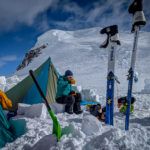Dr. Criscitiello at Camp Two on King Col. Photo by Zac Robinson.