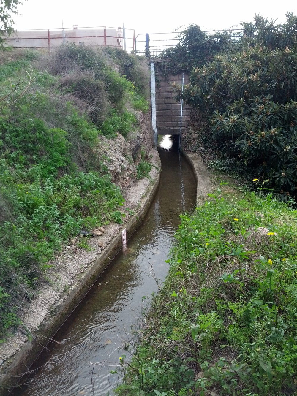 OTT Water Level Logger Used in Small Irrigation Channels in Valencia, Spain
