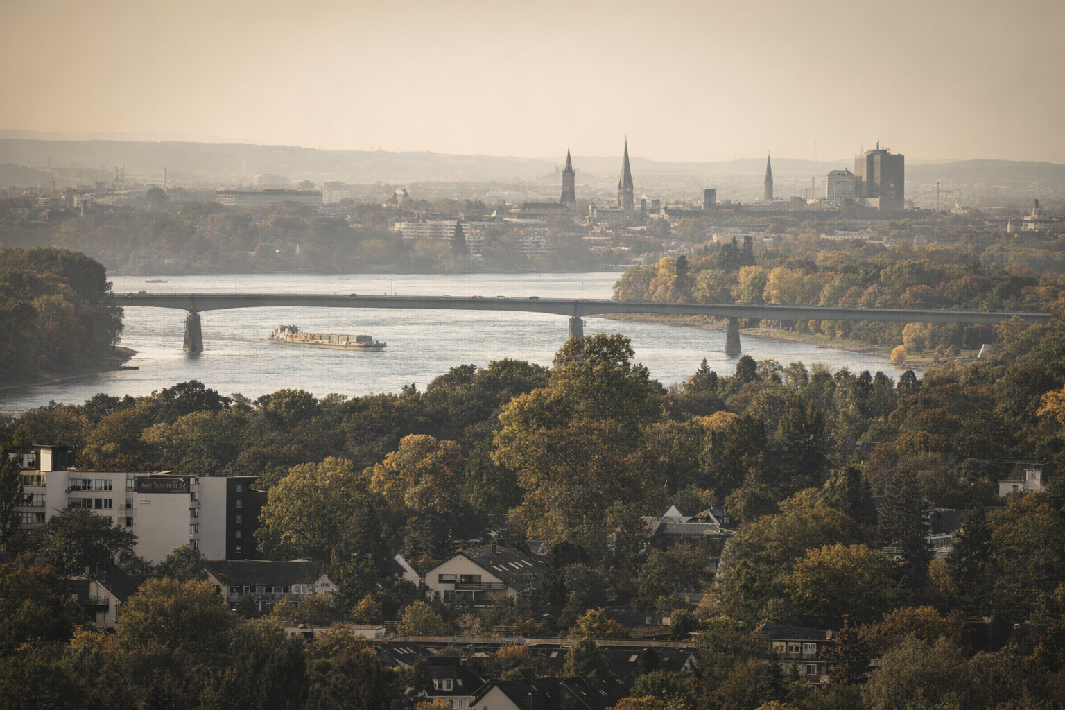 Flood Warning in Bonn, Germany